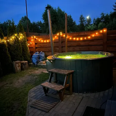 Mazury Dom Olus Nad Jeziorem Sasek Wielki Z Goraca Balia Z Funkcja Jakuzzi שצ'יטנו